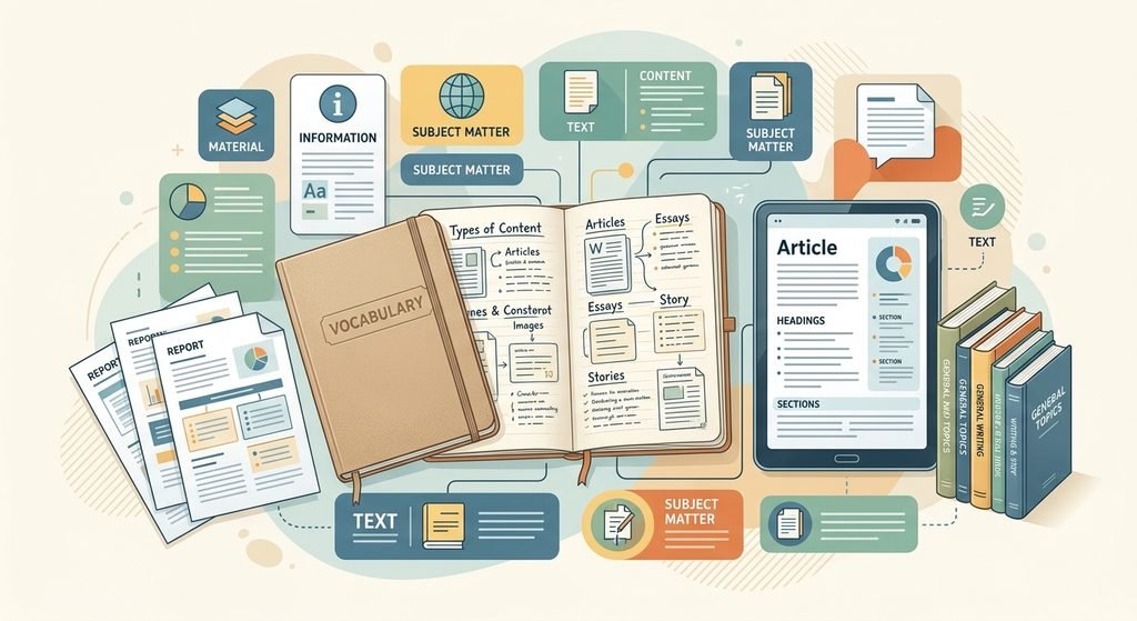 synonyms for content