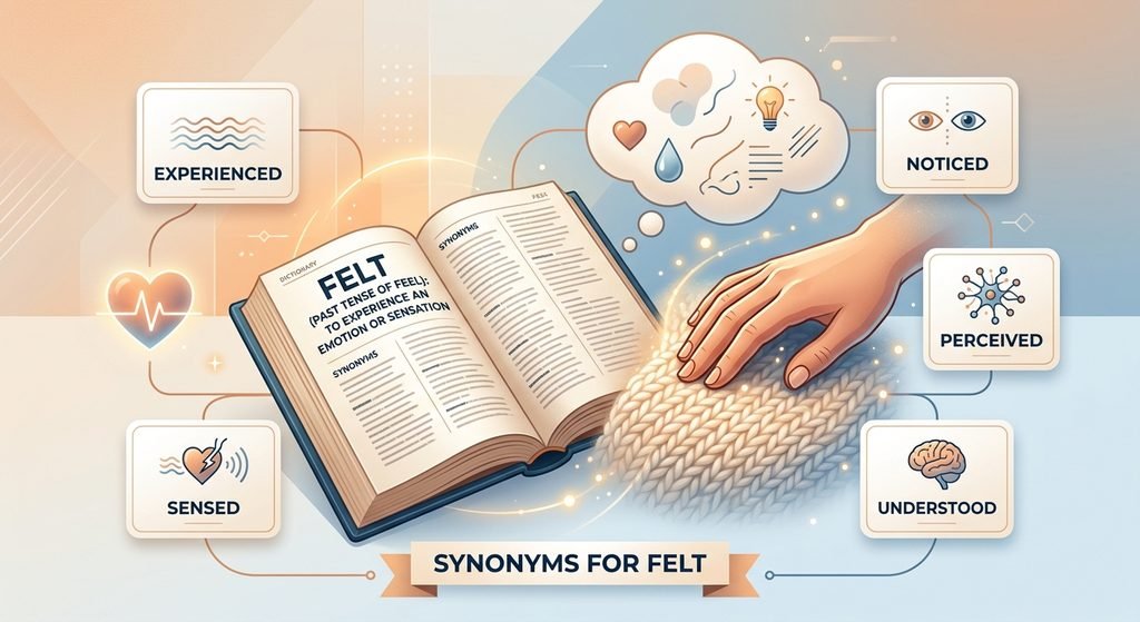 synonyms for felt